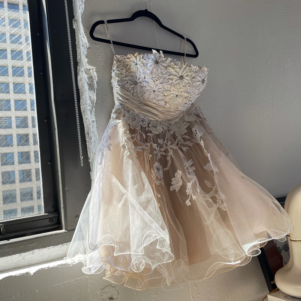 Sherri Hill Strapless Party Dress